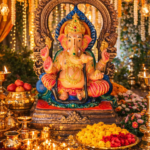 Eco-Friendly Fiber Ganpati Idol for Home & Festival Decoration