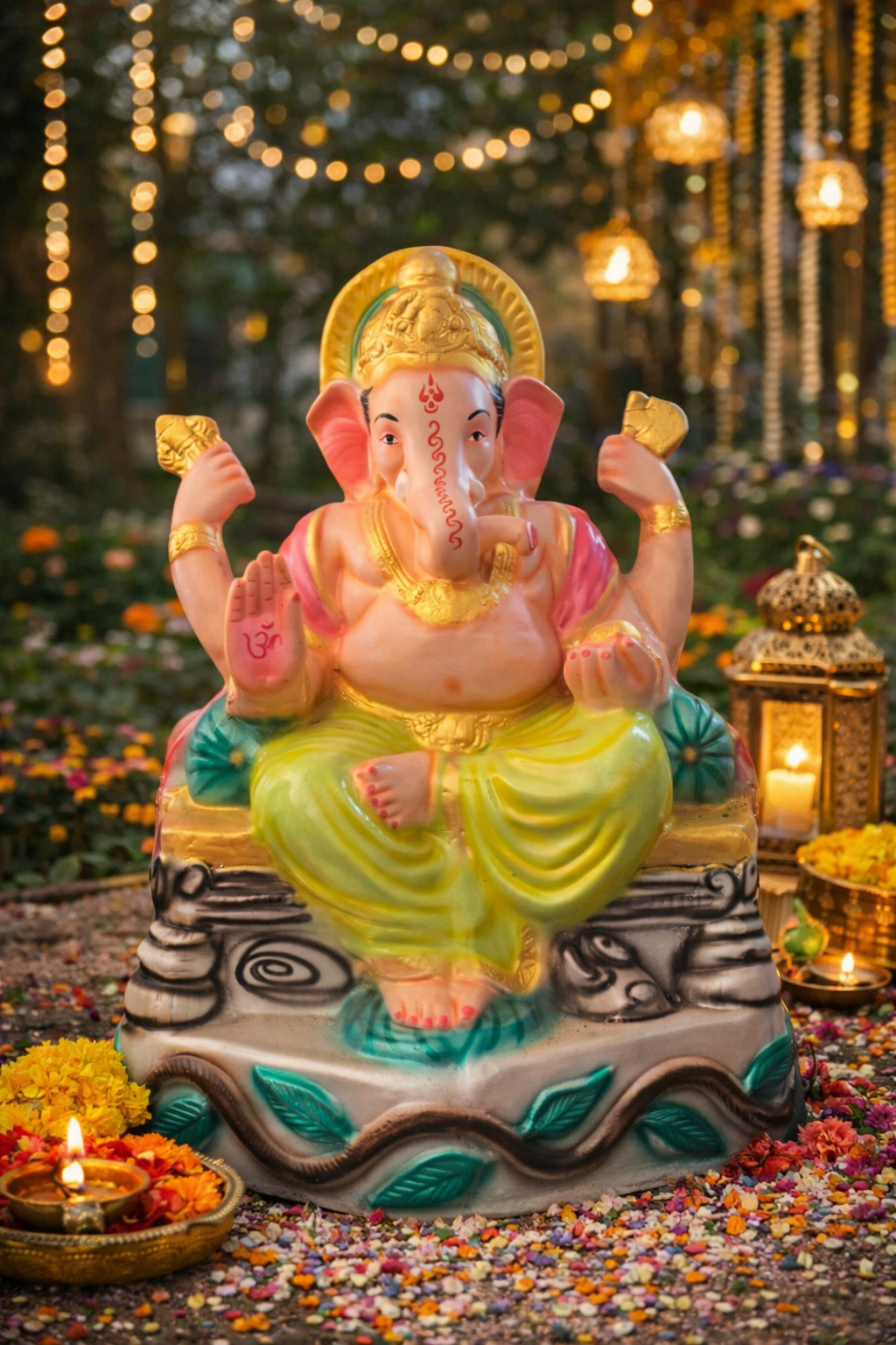 Ganpati murti Decorative Ganesh Murti - Image 1
