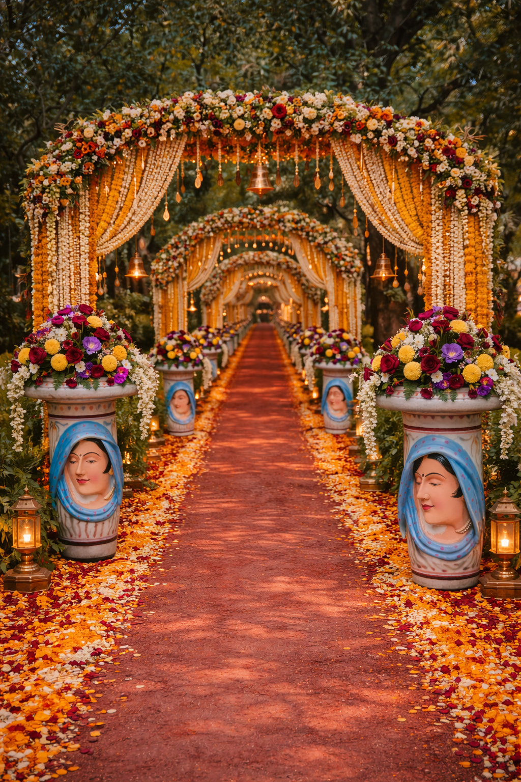 flowerpot at marriage Fiber Wedding Flower Pot Stand - Image 1