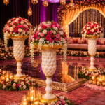 Fiber Floral Display Pedestal